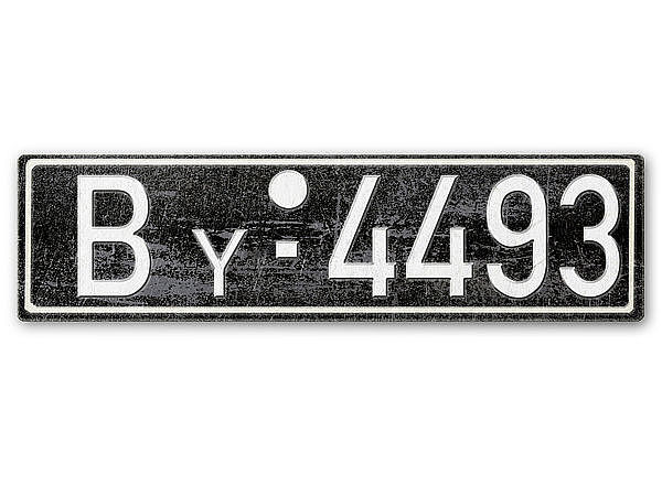 Nummernschild By Franzsische Zone Lindau 1948 - 56