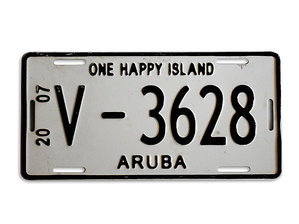 Original USA Autokennzeichen Aruba