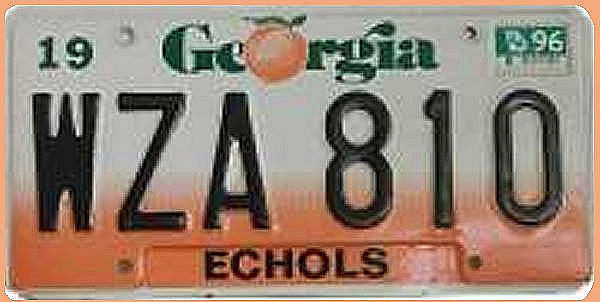 US - Nummernschild Georgia