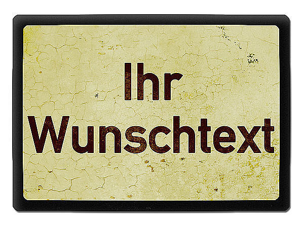 Historisches Nummernschild Replikat mit Wunschtext