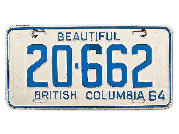 Kennzeichen aus Kanada - British Columbia