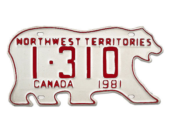 Nummernschild aus Kanada - Northwest Territories