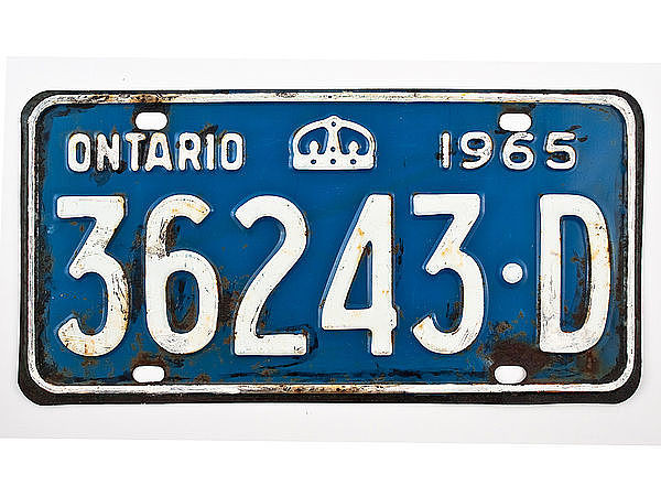 Kanadisches Fahrzeugkennzeichen - Ontario