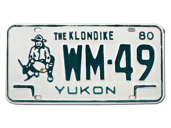 Kanadisches Kennzeichen Yukon