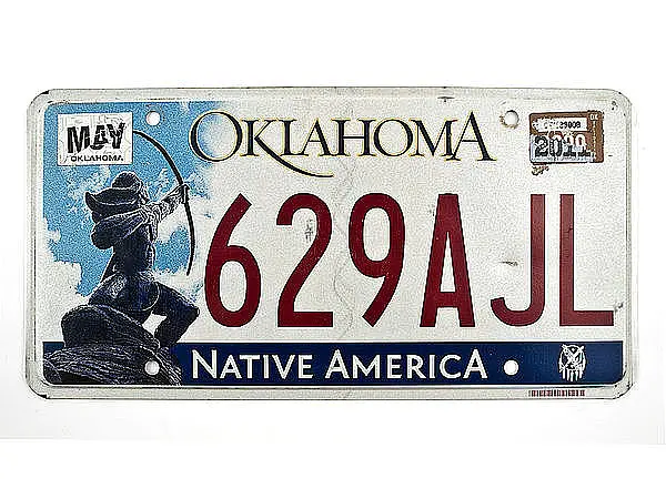 US Kennzeichen Oklahoma - Native America - original