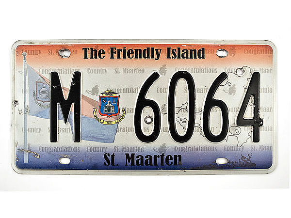 Nummernschild St. Maarten