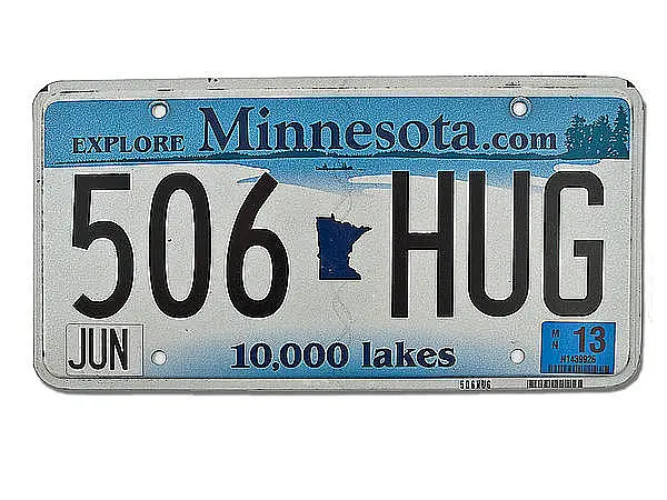 US-Kennzeichen aus Minnesota - original