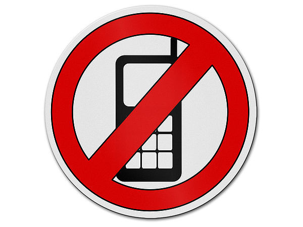Handyverbot - Verbotszeichen aus Aluminium