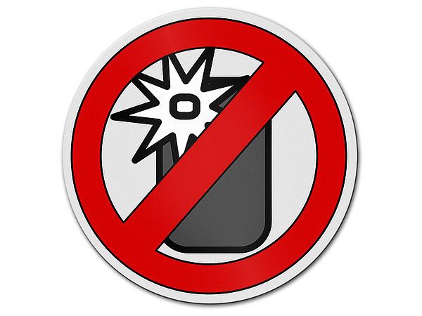 Fotografieren verboten - Verbotszeichen für Handybesitzer aus Aluminium