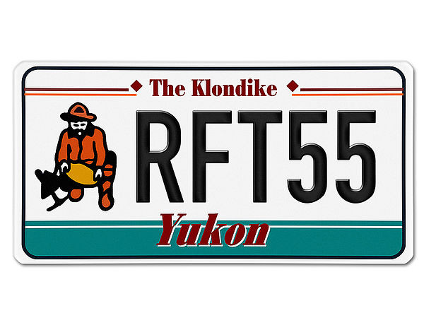 Kanada - Nummernschild Yukon mit individuellem Wunschtext