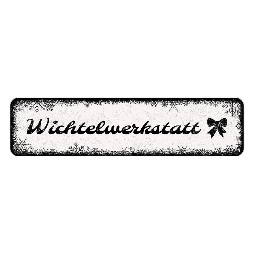 Proverdi GmbH Winterdeko Schneeflöckchen Mit Eigenem Wunschtext Und Symbol - Format 15 X 3.5 Cm
