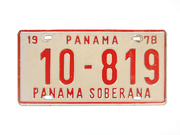 Autokennzeichen aus Panama - original