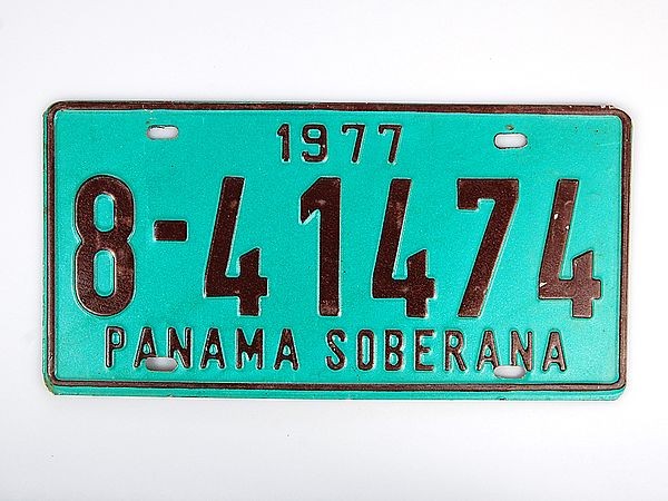 Nummernschild Panama - original