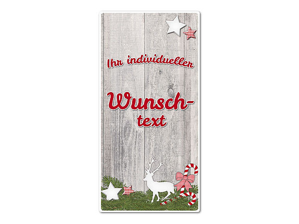 Dekoschild Httentraum mit Wunschtext - 150 x 300 mm