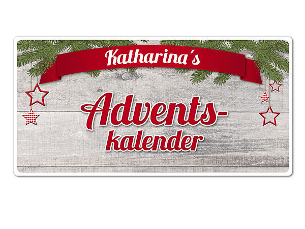 Dekoschild Httentraum mit Wunschtext - 200 x 100 mm Motiv Banderole