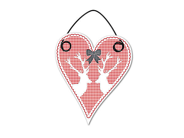 Weihnachtsbaumschmuck Httentraum - 100 mm Hirsche