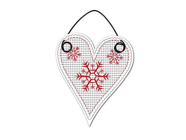 Proverdi GmbH Weihnachtsbaumschmuck Hüttentraum - 10 Cm Schneeflocken