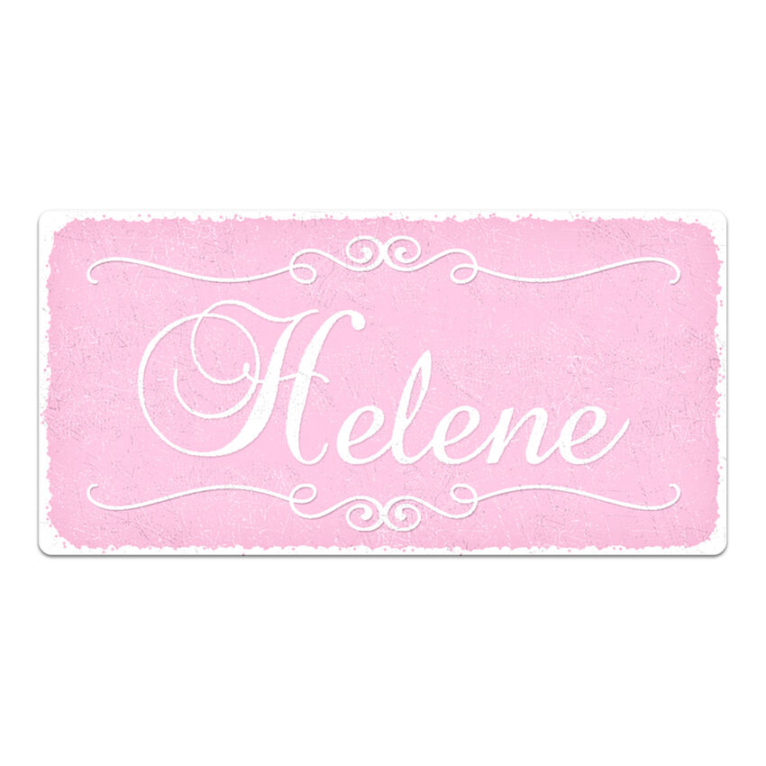 Dekoschild Vintage 200 x 100 mm rosa small
