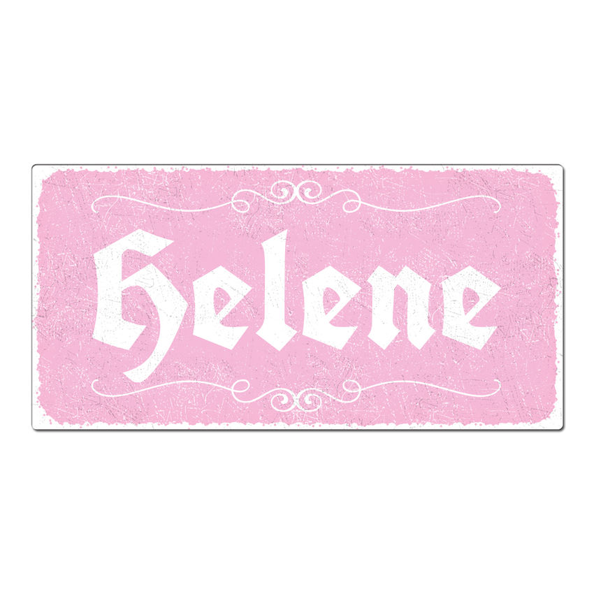 Vintage Schild mit Wunschtext 300 x 150 mm rosa