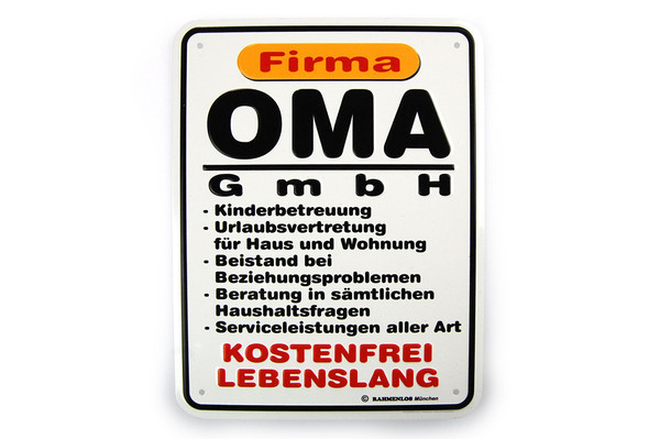 Funschild - Oma GmbH