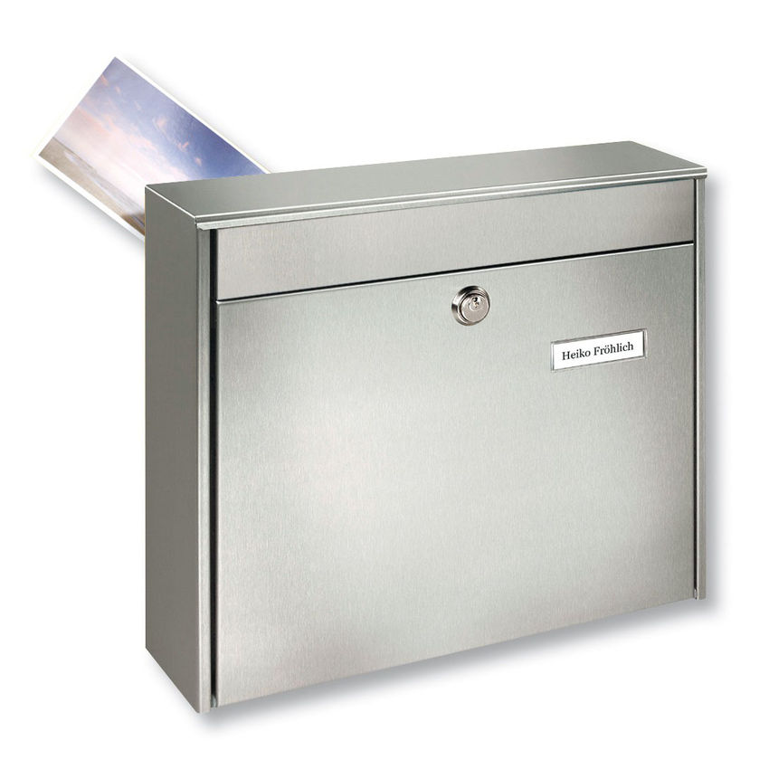 Edelstahl - Briefkasten Borkum von Burg Wächter 3878 Ni