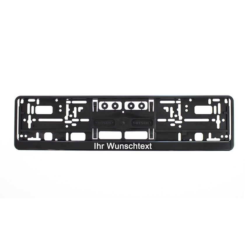 Kennzeichenhalter mit Wunschtext bedrucken - Gre 52 cm - 1 Stck
