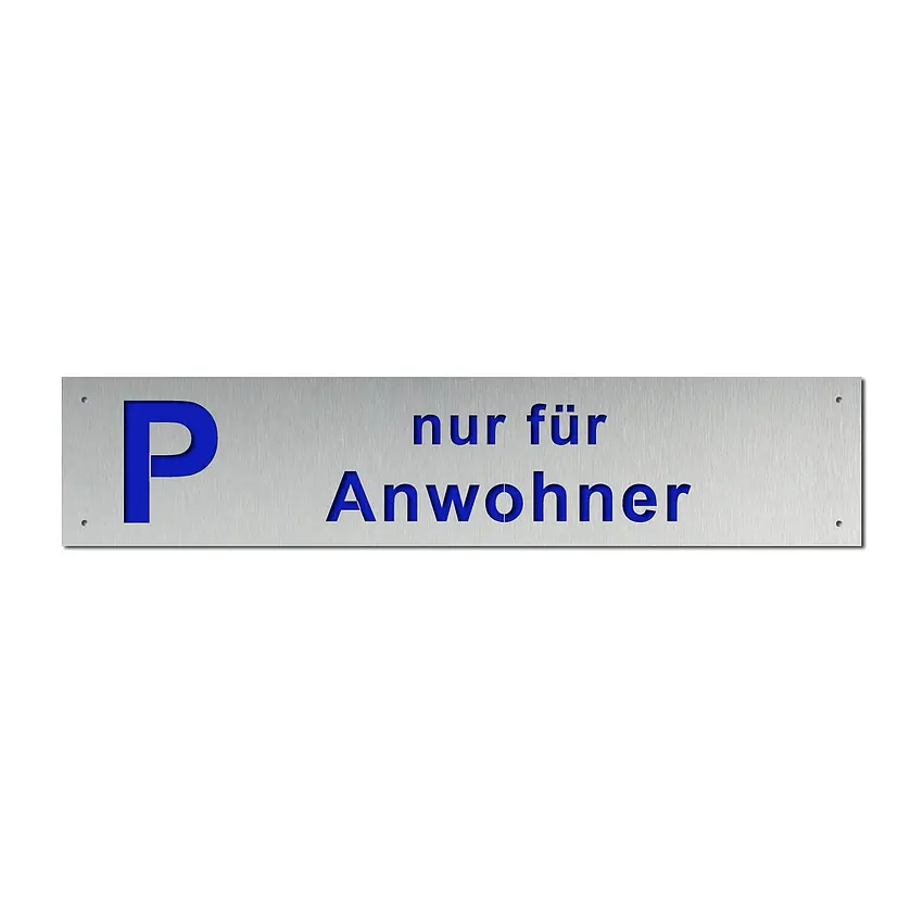 Proverdi GmbH Elegante Parkplatzbeschilderung aus Edelstahl - verschiedene Farben