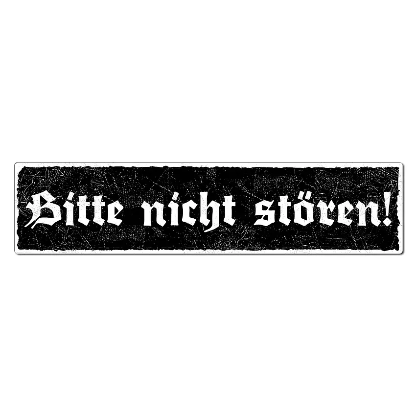 Bitte nicht stören! - Vintage Schild 15 x 3,5 cm 15 x 3.5 cm
