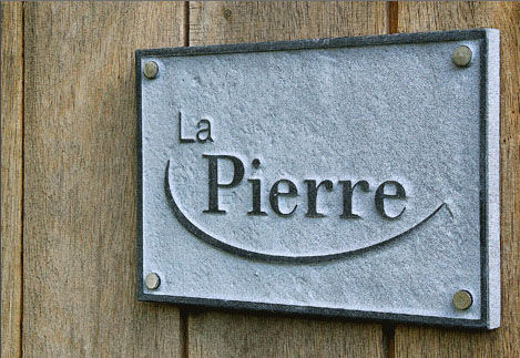 Schild Blaustein mit Text 200 x 300 mm