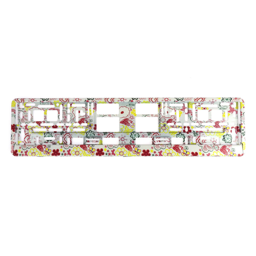 Kennzeichenhalter Painted Flowers 1 Stck