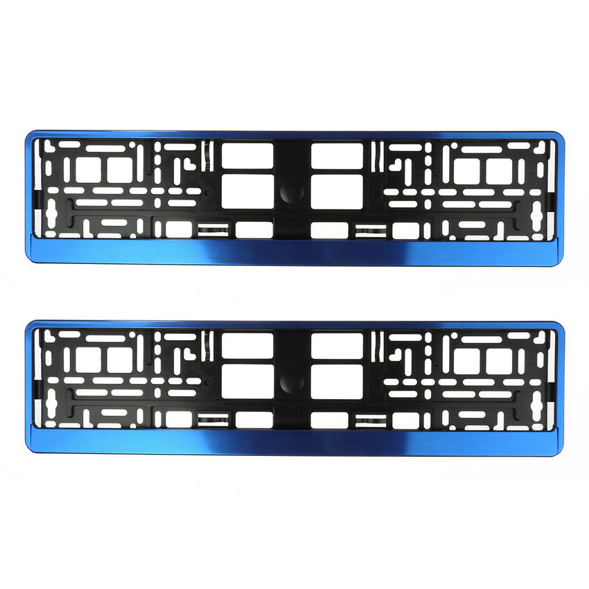 Kennzeichenhalter Blue Butlerfinish 2 Stck