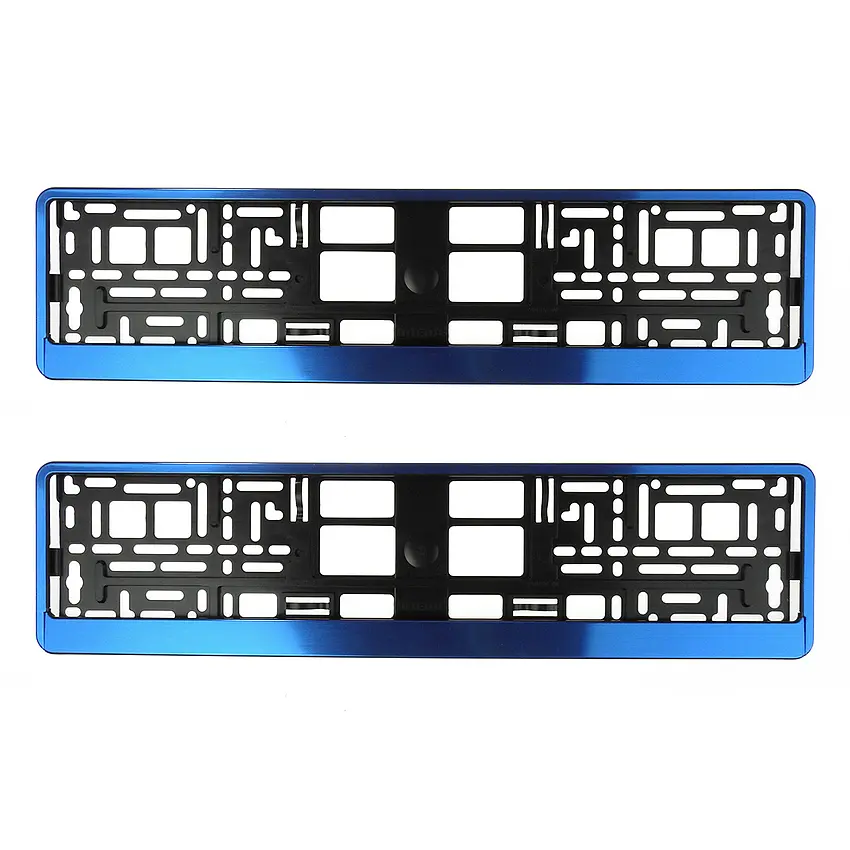 Kennzeichenhalter Blue Butlerfinish | pro Paar