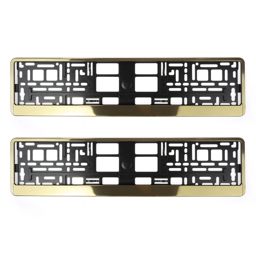 Kennzeichenhalter Butlerfinish Gold 2 Stck