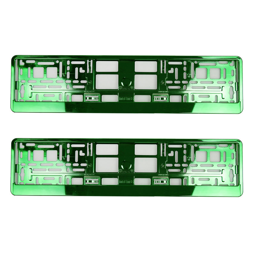 Kennzeichenhalter Chrom Grn 2 Stck