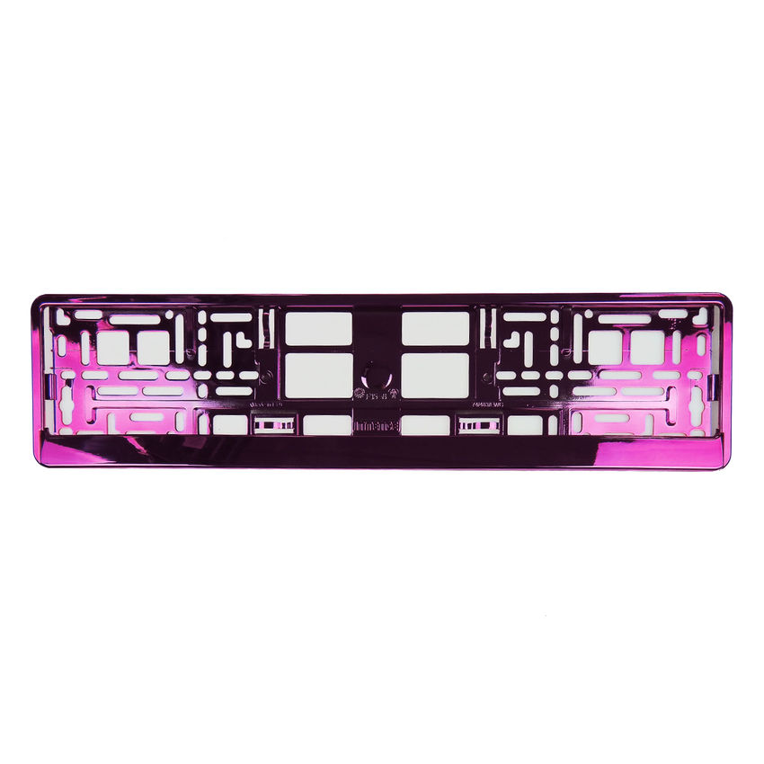 Kennzeichenhalter Chrom Pink 1 Stck