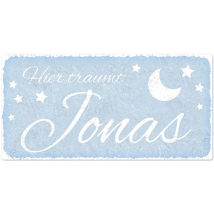 Türschild für Kinder "Nachthimmel" 30 x 15 cm