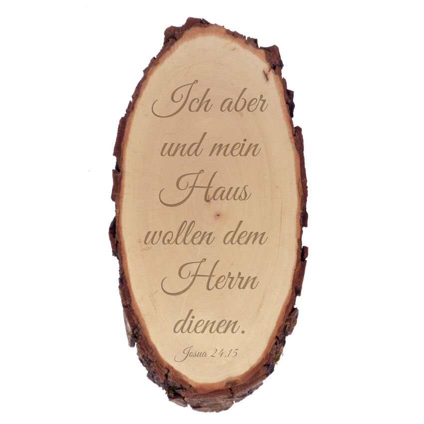 Holzschild mit Bibelspruch - 42 cm