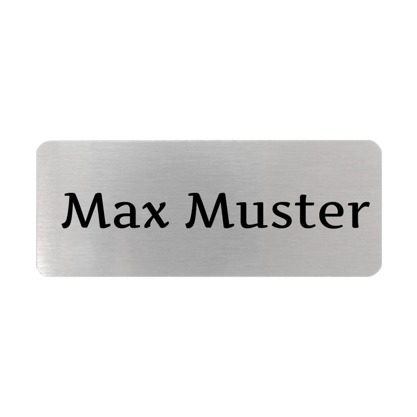 Namensschild zum Anstecken mit Magnet - 65 x 25 mm