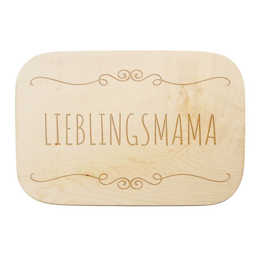 Schneidebrett Lieblingsmama 28 x 19cm