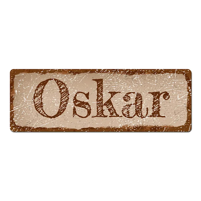 Türschild Shabby Look cappuccino 10 x 3.5 cm