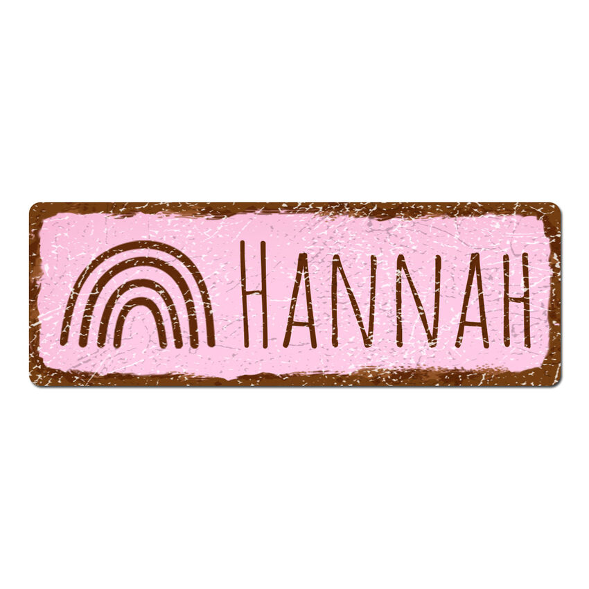 Shabby Schild 100 x 35mm rosa tiny