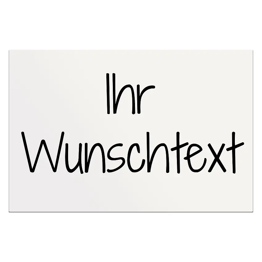 Dibondschild mit Wunschtext in vielen Farben 30 x 20 cm