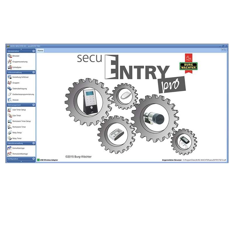 secuENTRY pro 7083 Software Bis zu 2000 Benutzer bequem verwalten
