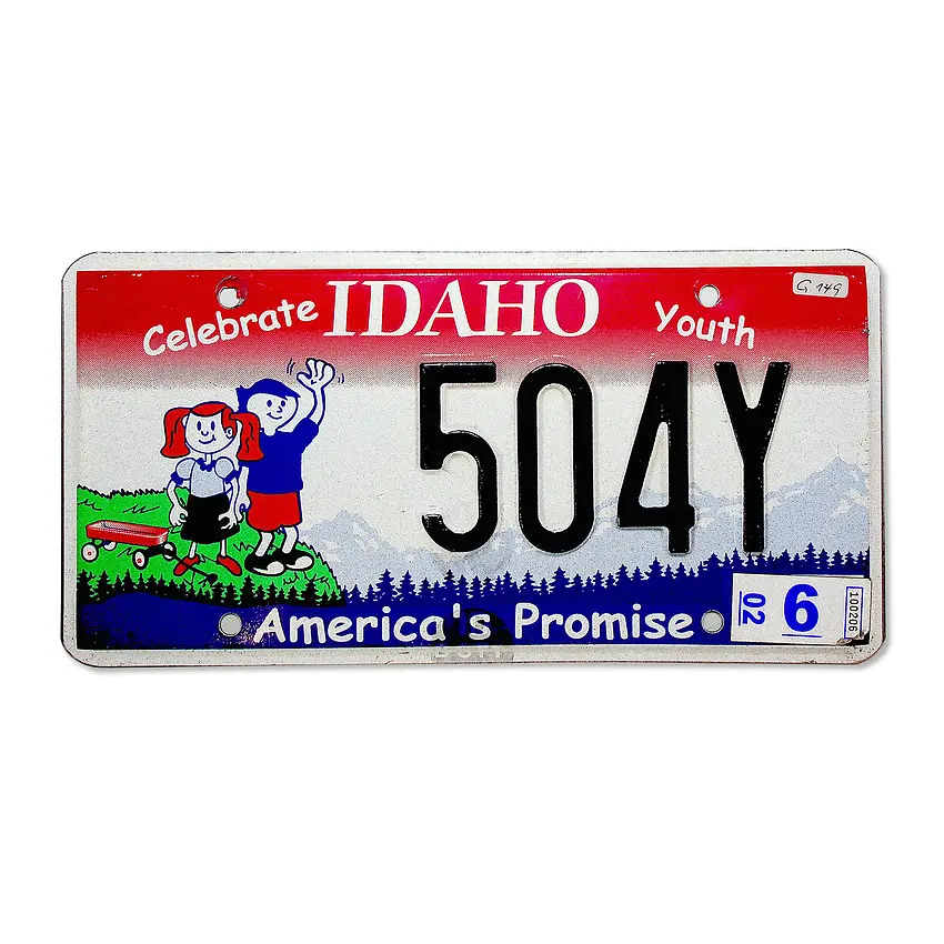 US-Nummernschild Idaho - Americas Promise - original