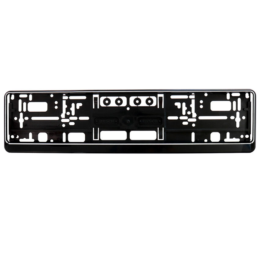 Kennzeichenhalter schwarz mit weiem Rand - Gre 52 cm