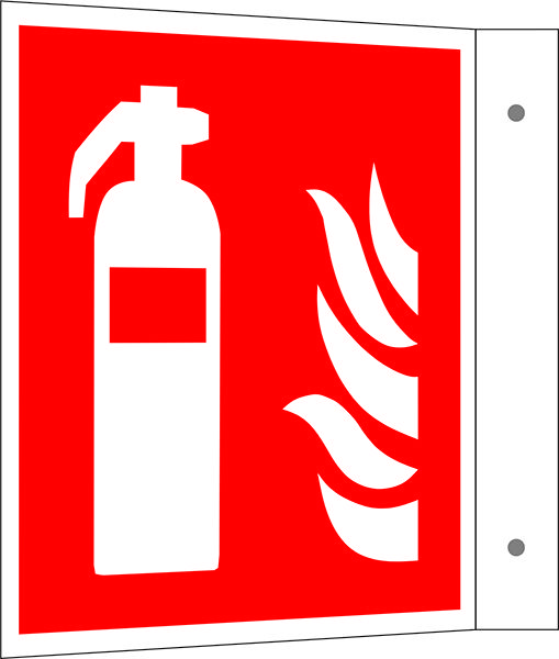 Brandschutzschild - Fahne Feuerlscher