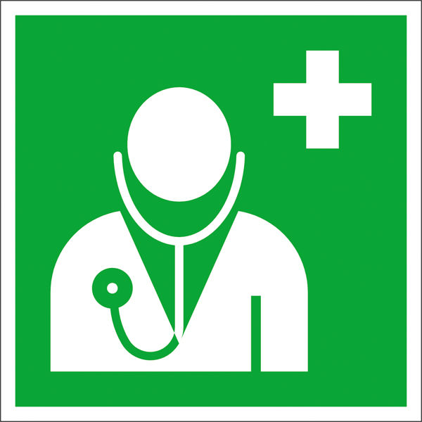 Erste-Hilfe-Schild Arzt