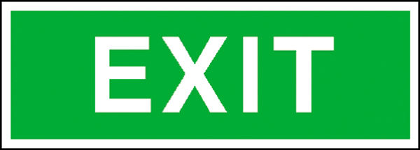 Fluchtweg-Zusatzschild Exit