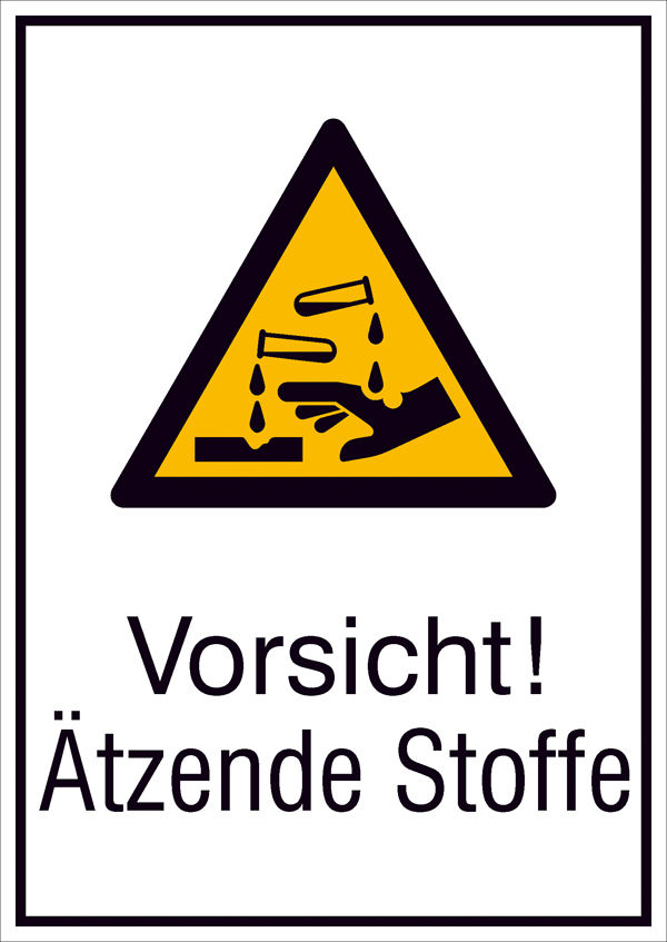 Warn-Kombischild Vorsicht! tzende Stoffe