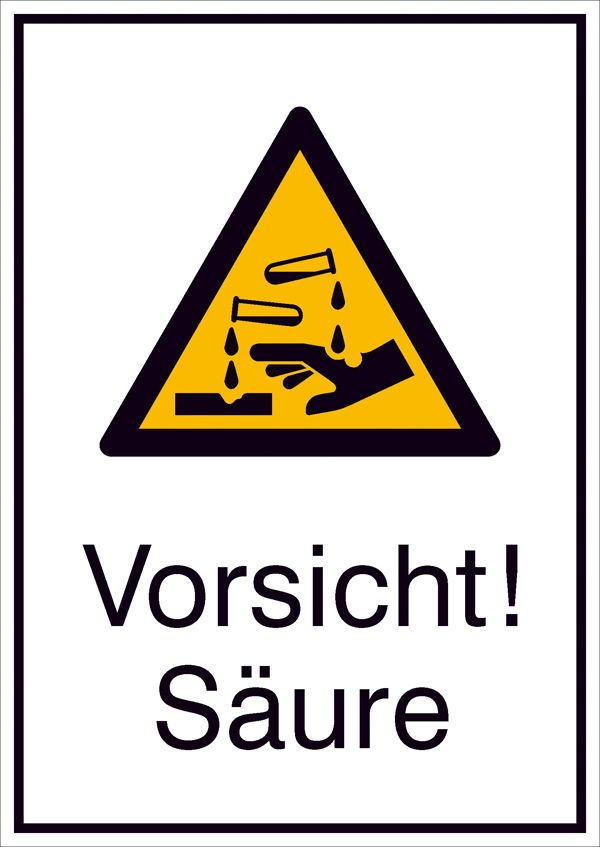 Warn-Kombischild Vorsicht! Sure